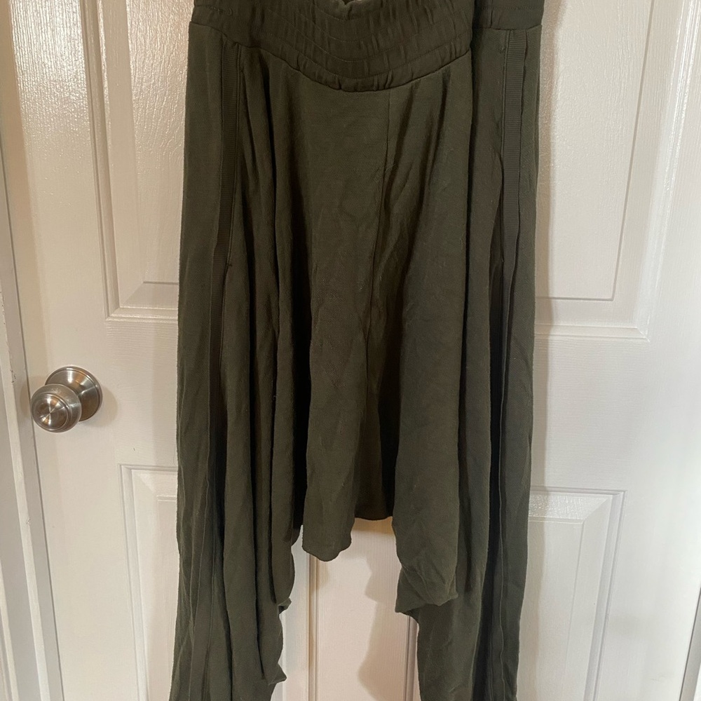 Free People FP Movement Windy Meadow Solid Harem Pants - Cargo Khaki - Picture 2 of 4